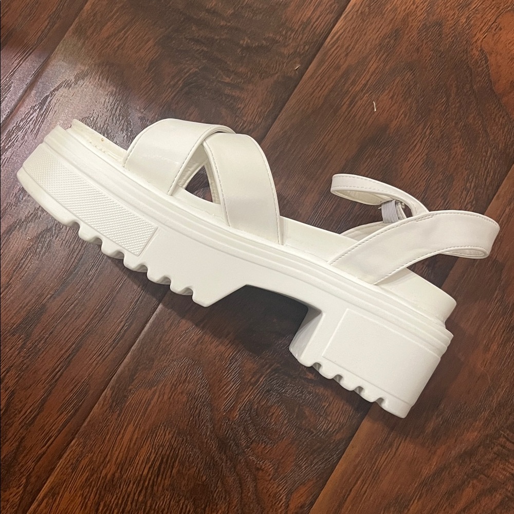 Women's White Strappy Sandals